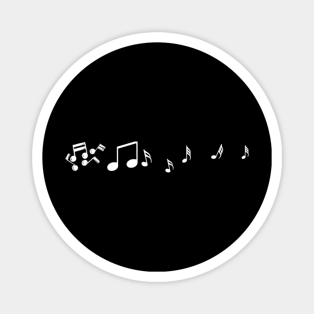 Note-perfect Style - Music Notes Magnet by Salaar Design Hub